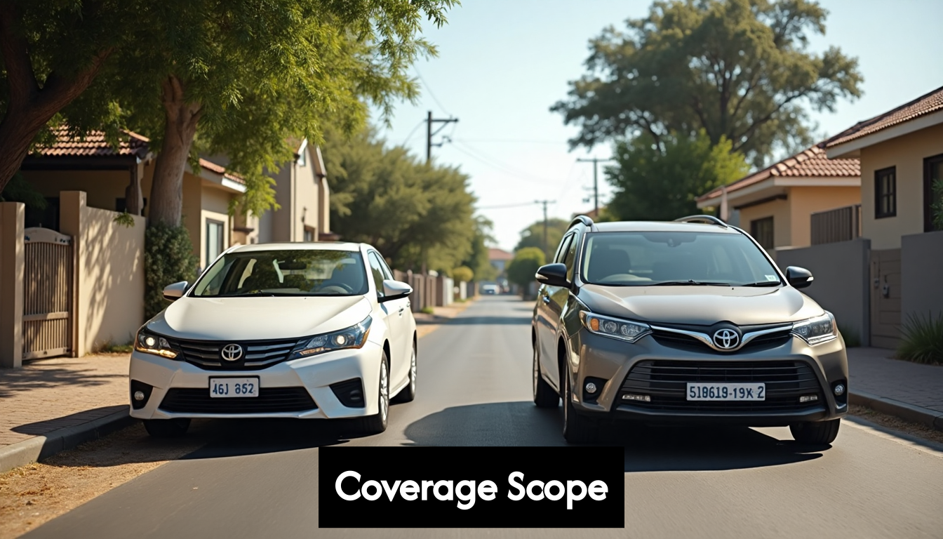 Older and newer car parked on street