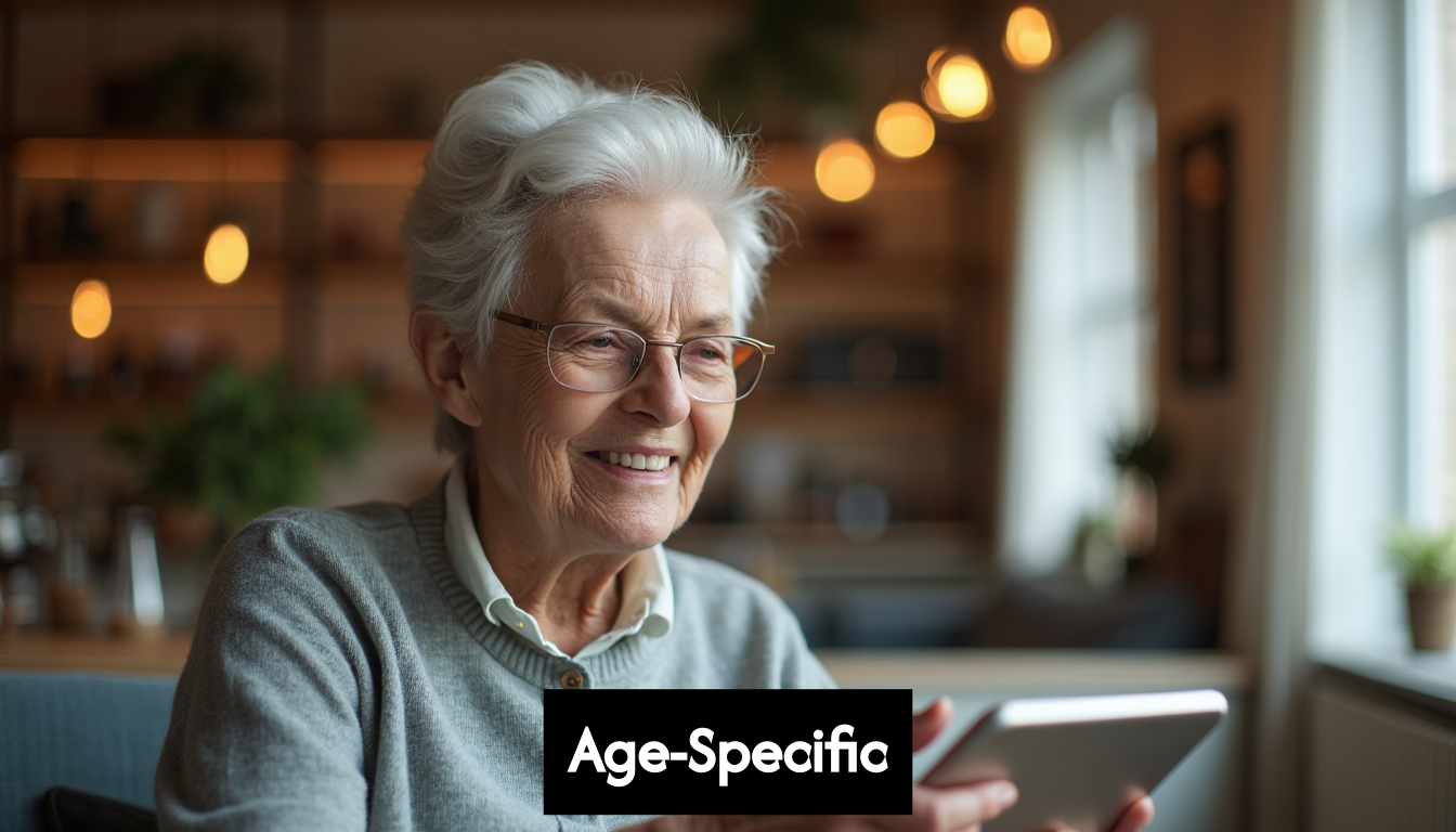 Older person reading with multifocal lenses