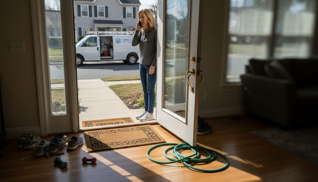 Customer calls for emergency HVAC service at home