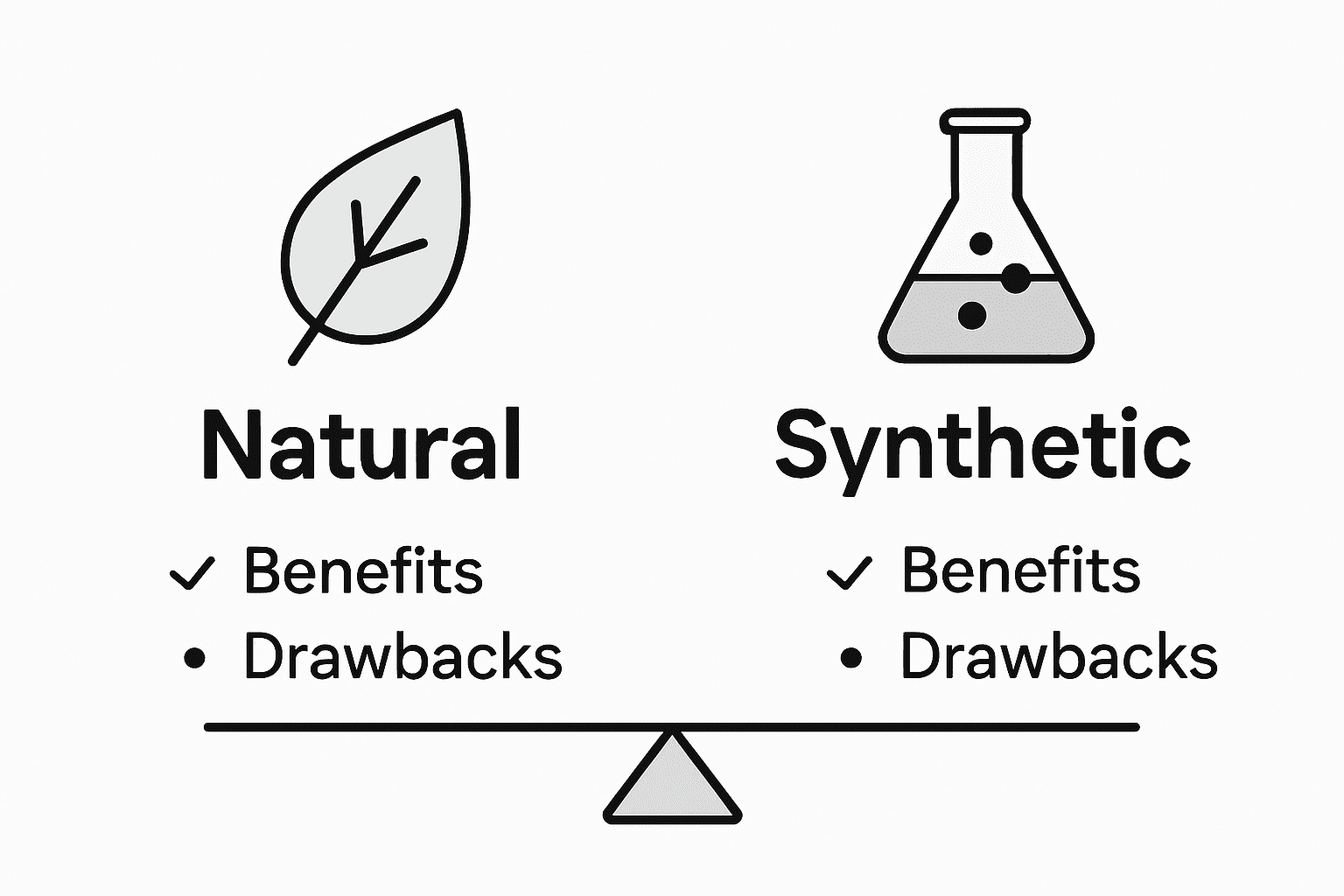 Infographic natural versus synthetic shampoos