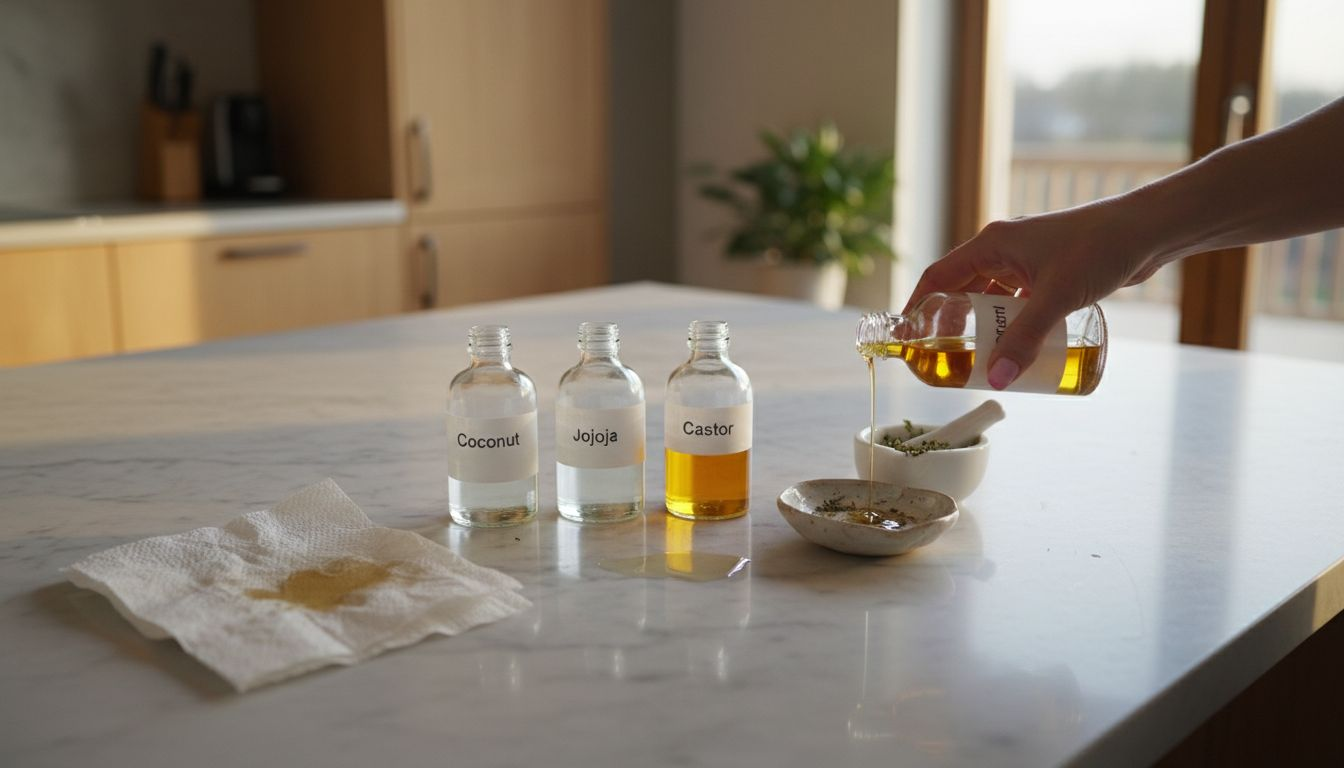 Selection of popular hair growth oils