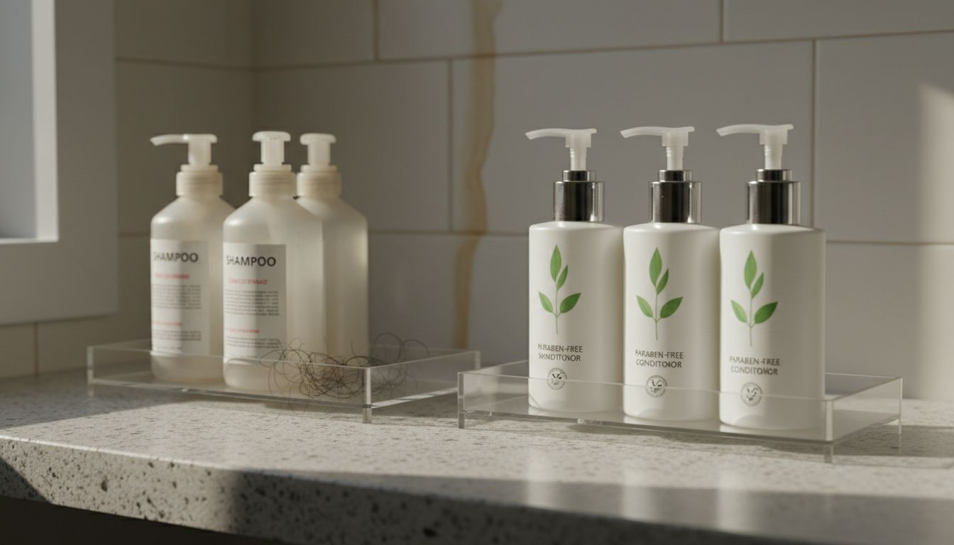 Comparison of regular and paraben-free haircare products