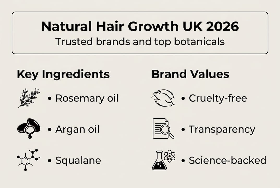 Infographic of brands and natural ingredients