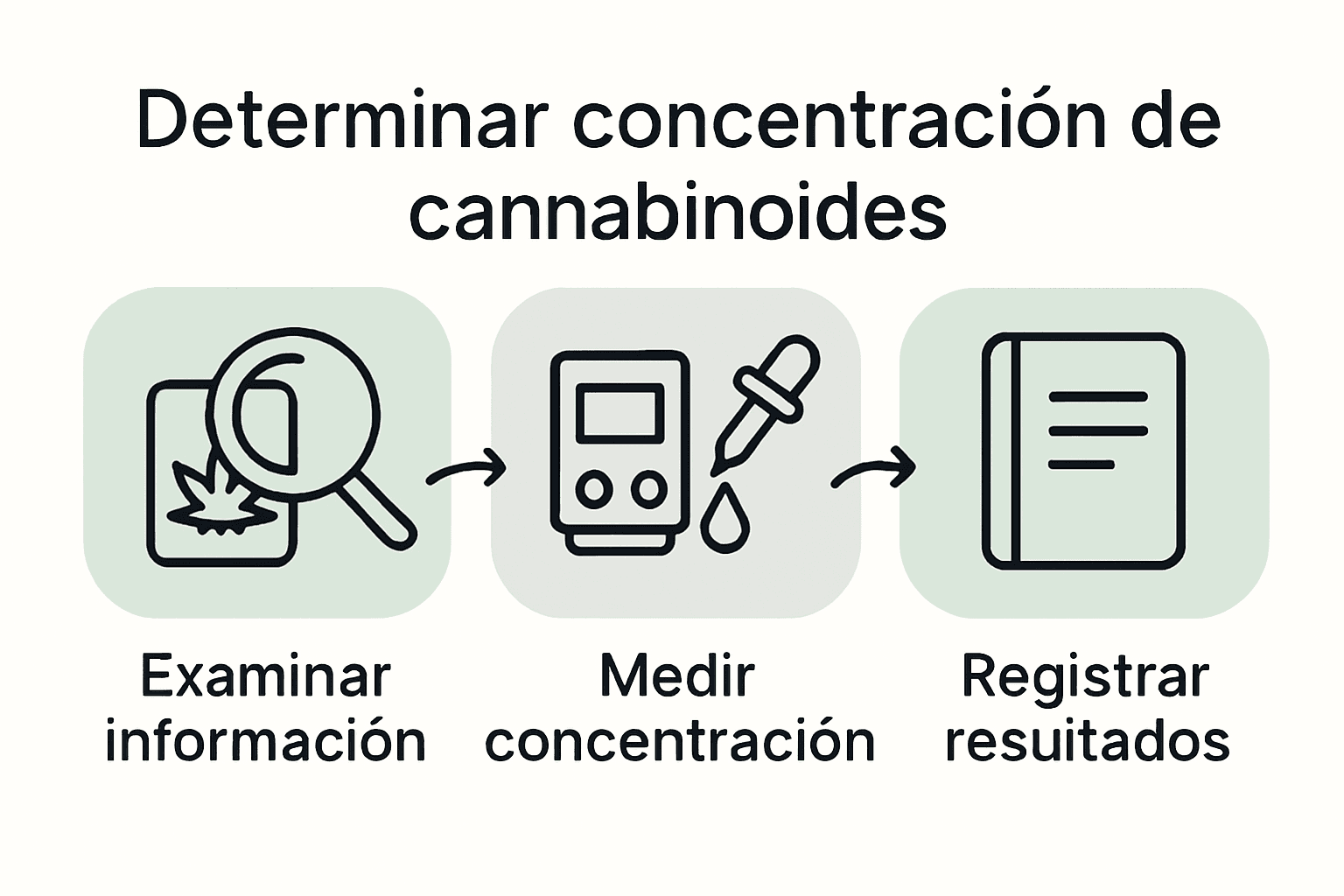 Infografía: ¿Cómo saber la concentración de cannabinoides paso a paso?