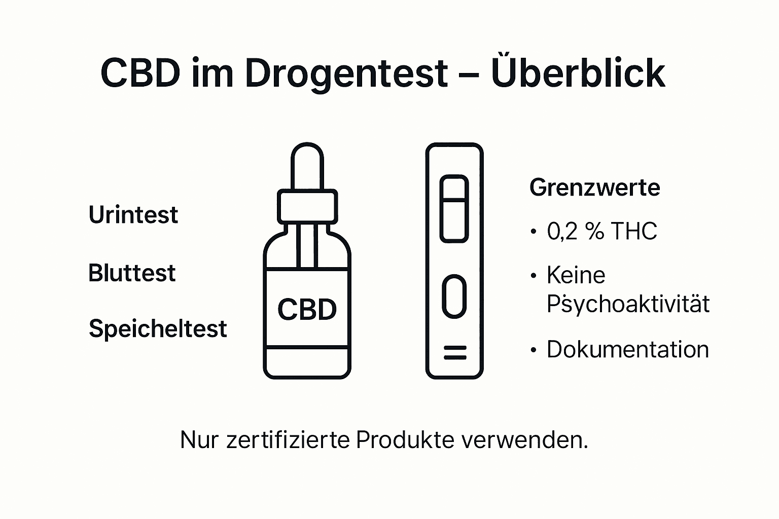 CBD und Drogentests: Alles Wichtige auf einen Blick (Infografik)