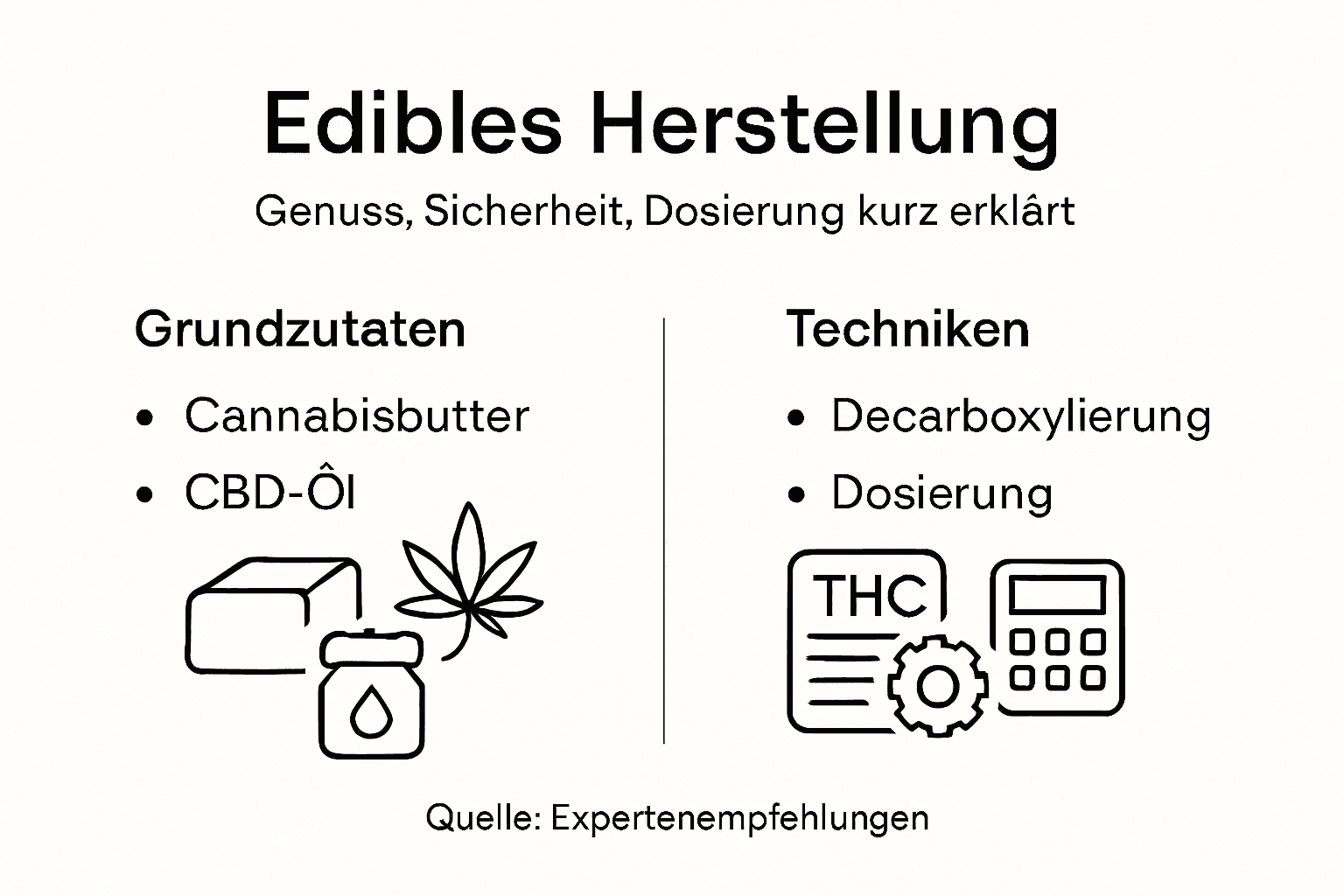 Overview: How edibles are made and correctly dosed