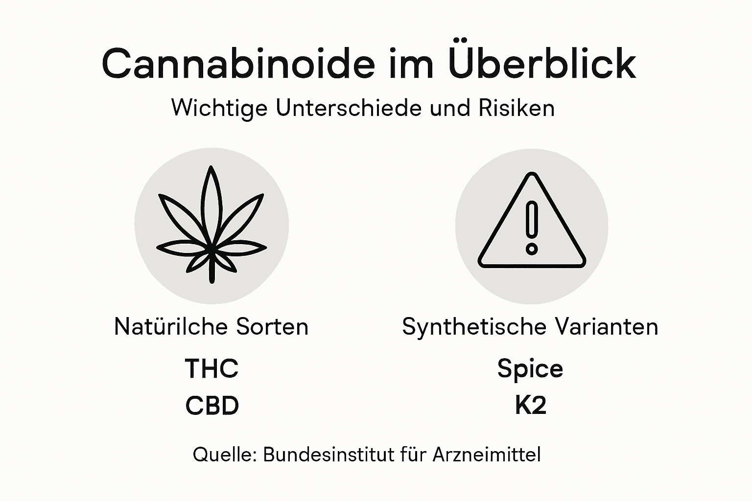 Übersicht: Verschiedene Cannabinoide und ihre möglichen Risiken