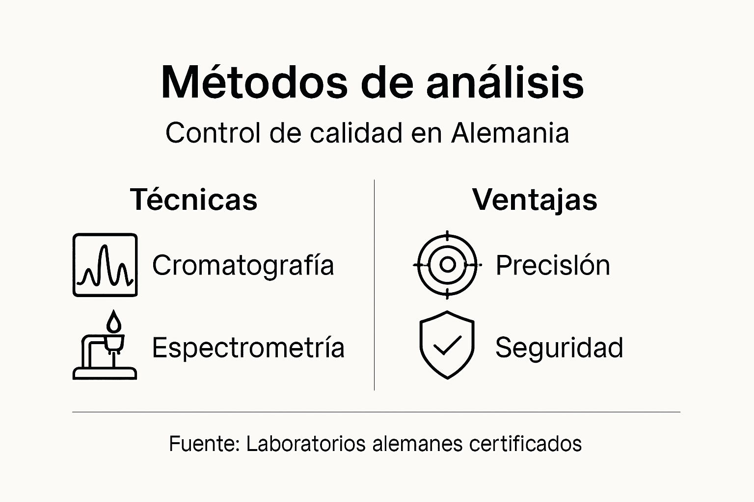 Guía visual sobre técnicas para analizar cannabinoides