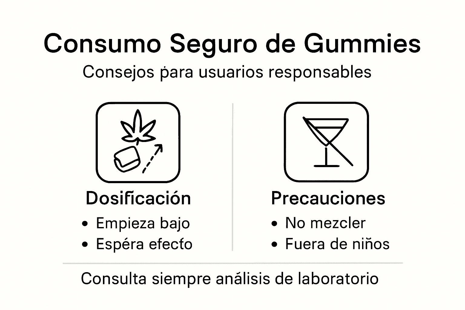 Guía visual para un consumo responsable de gomitas