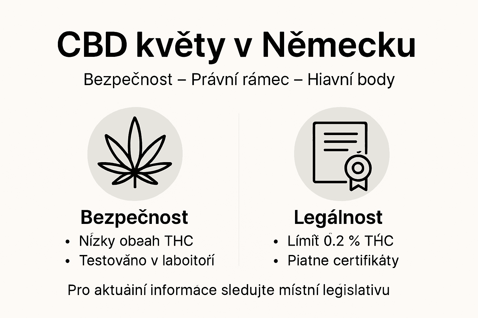 Přehled právních předpisů a bezpečnostních aspektů užívání CBD v Německu