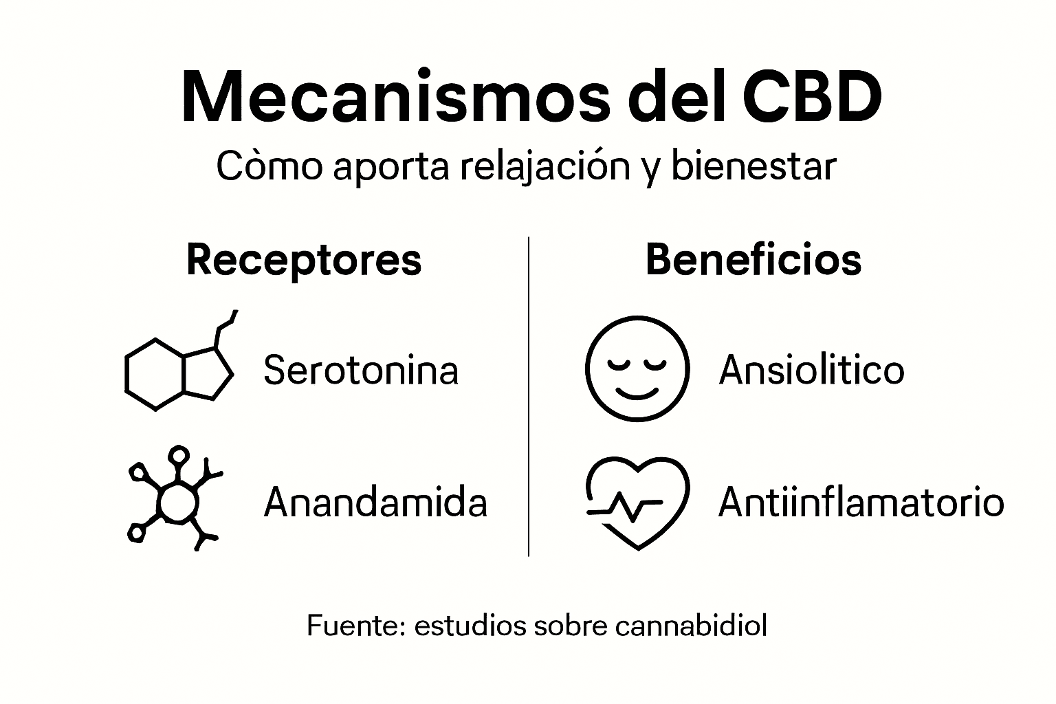 Infografía: ¿Cómo ayuda el CBD a relajarnos y cuáles son sus beneficios?