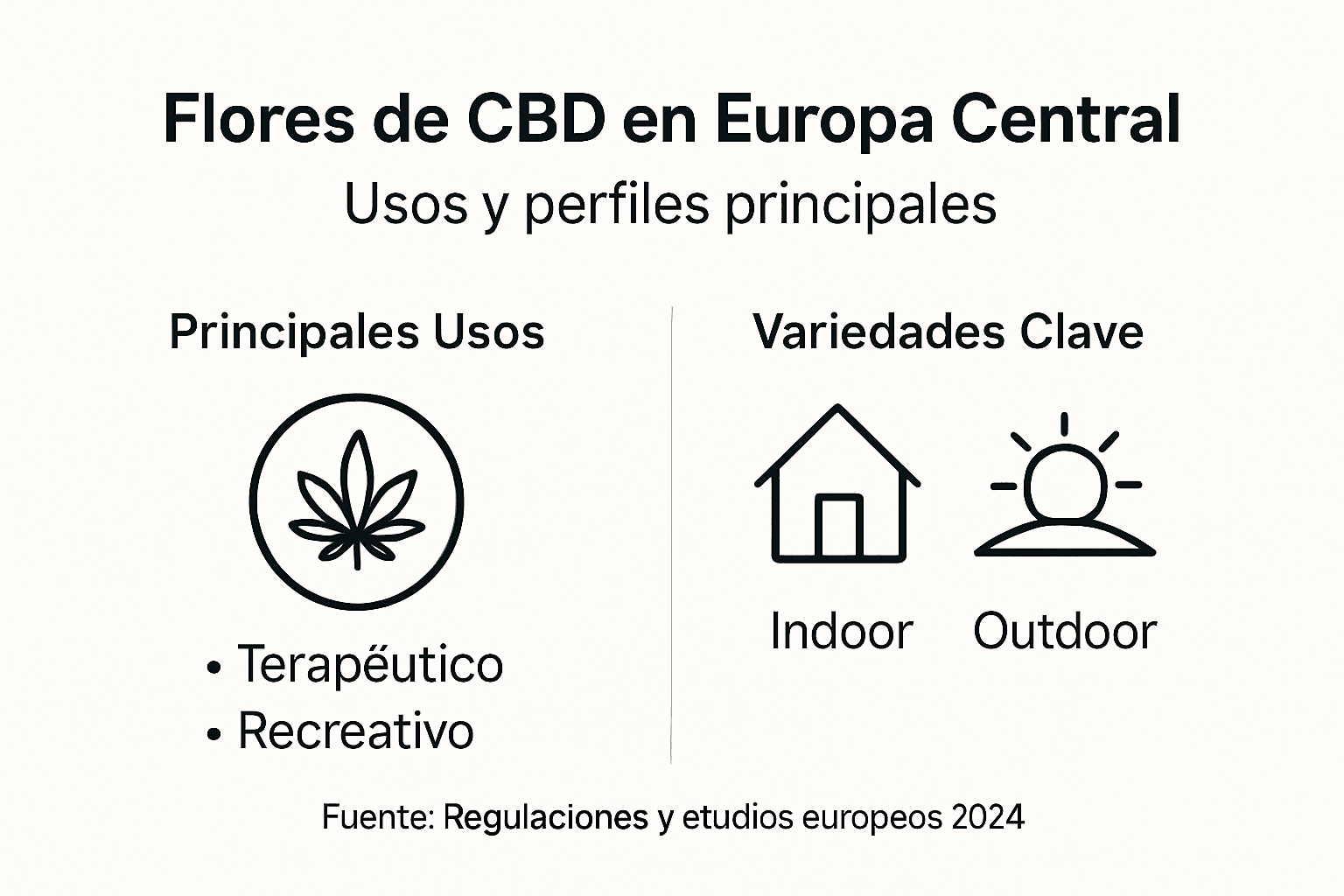 Guía visual sobre los diferentes tipos y aplicaciones del CBD en las flores