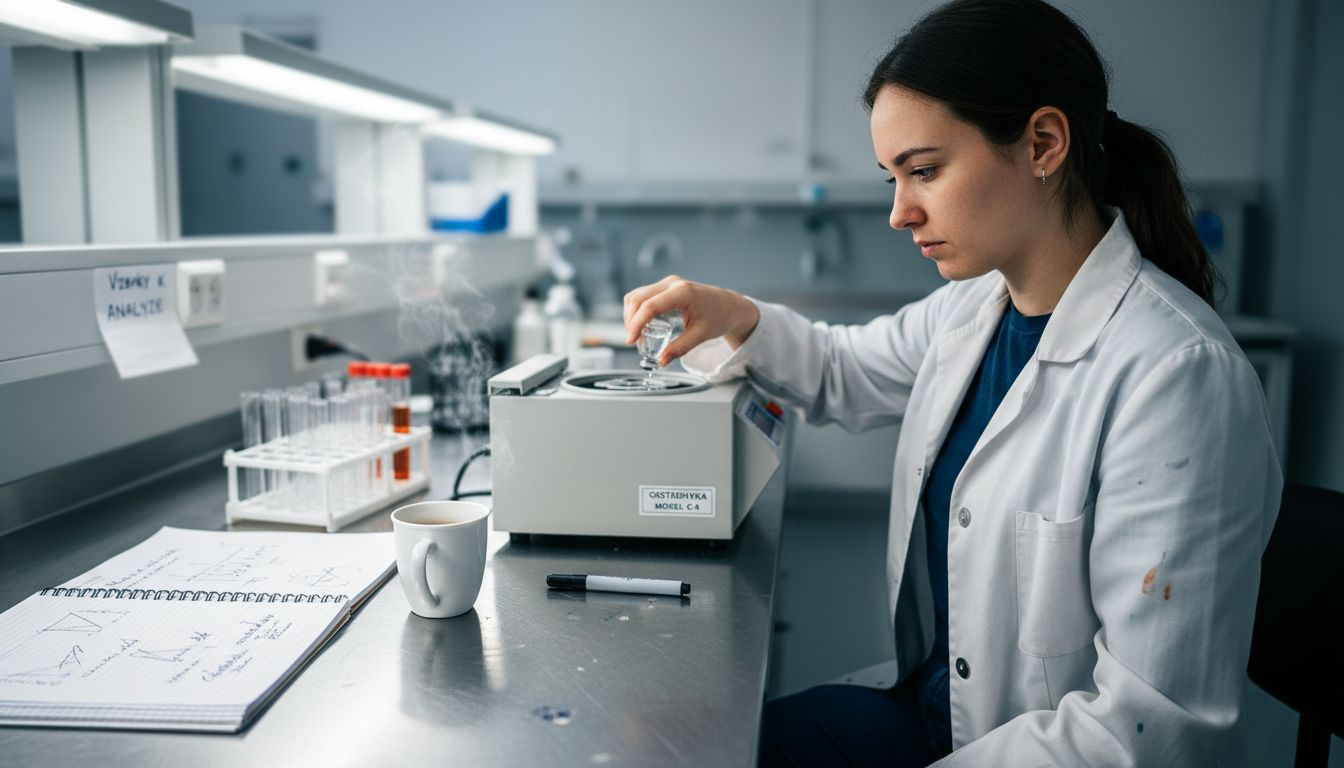 Vědec připravuje test zaměřený na metabolismus kanabinoidů.