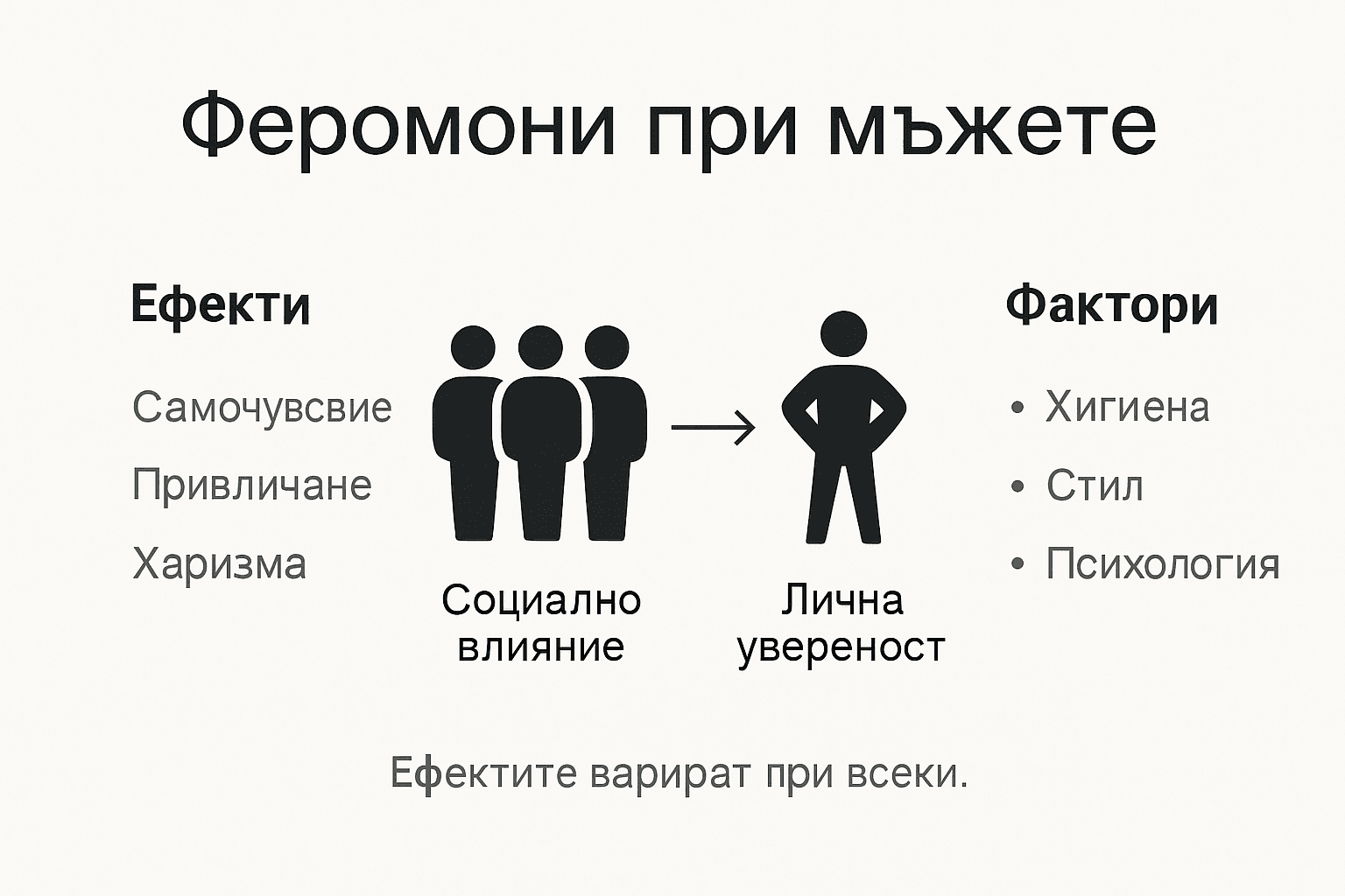 Инфографика: Как феромоните влияят върху мъжете