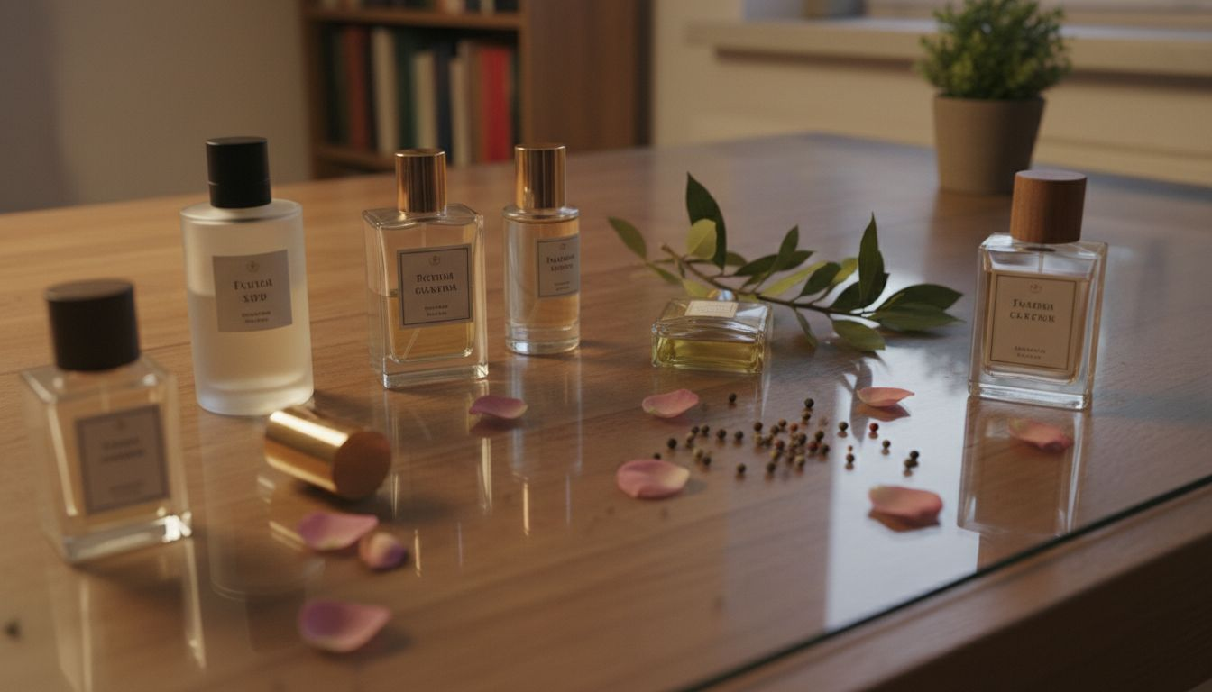 Парфюми с дървесни и ориенталски нотки във флакони