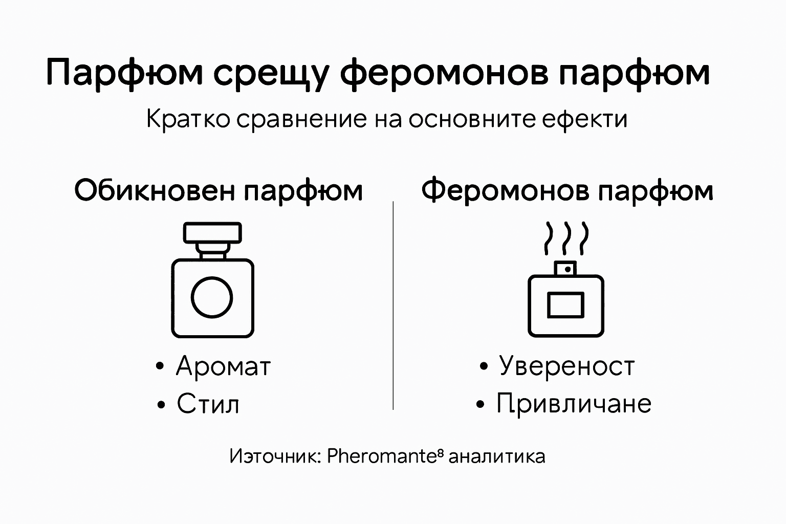 Вижте инфографика, която представя различните типове парфюми и какъв ефект имат те върху усещанията ни.