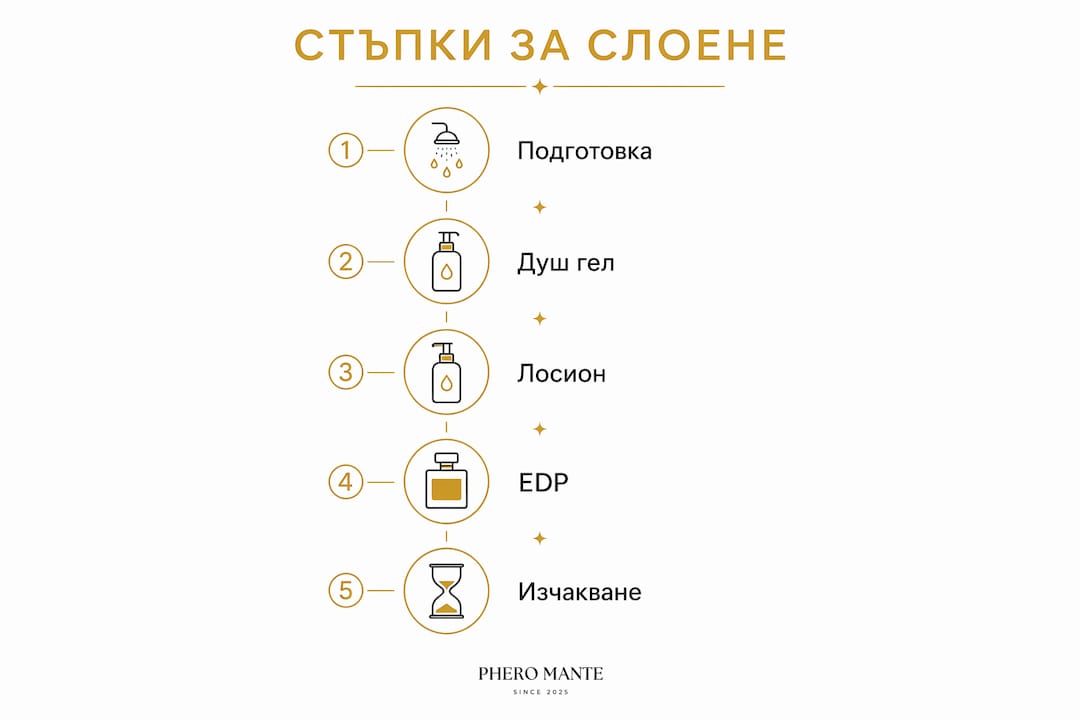 Инфографика: Как да наслоим ароматите стъпка по стъпка