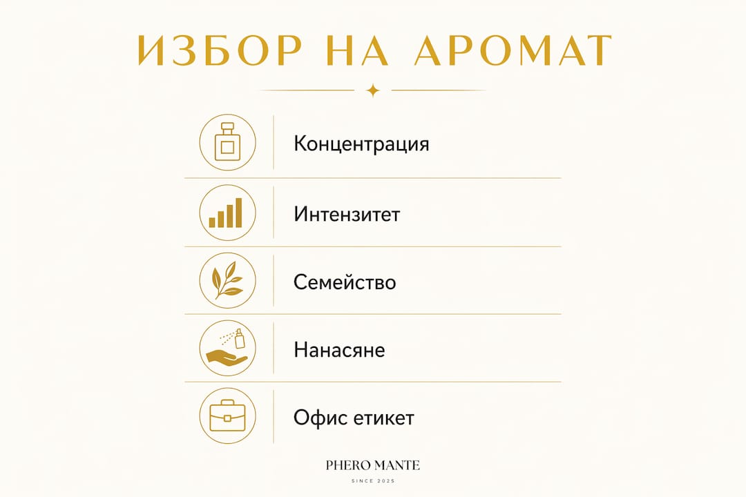 Инфографика: Как да изберем подходящ аромат за работното място – лесни стъпки за свежа офис атмосфера