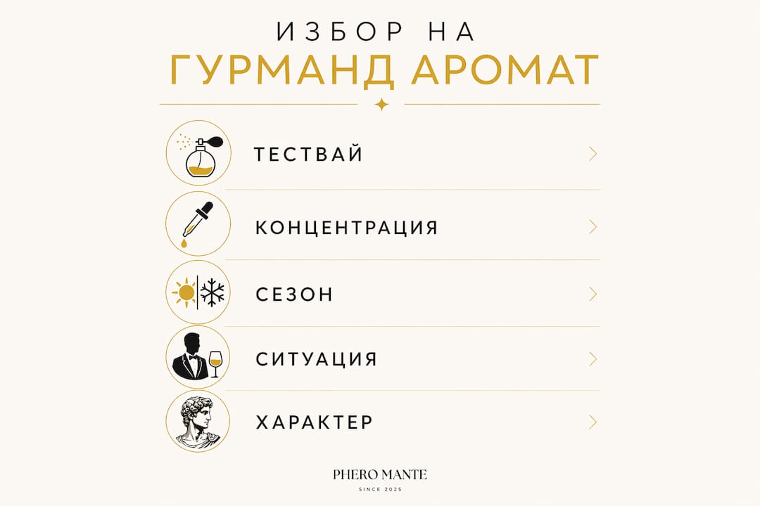 Инфографика: Как да изберем идеалния гурме аромат – стъпка по стъпка
