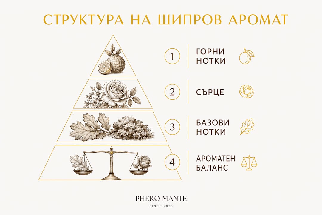 Инфографика: Кои са ключовите съставки в шипровите аромати
