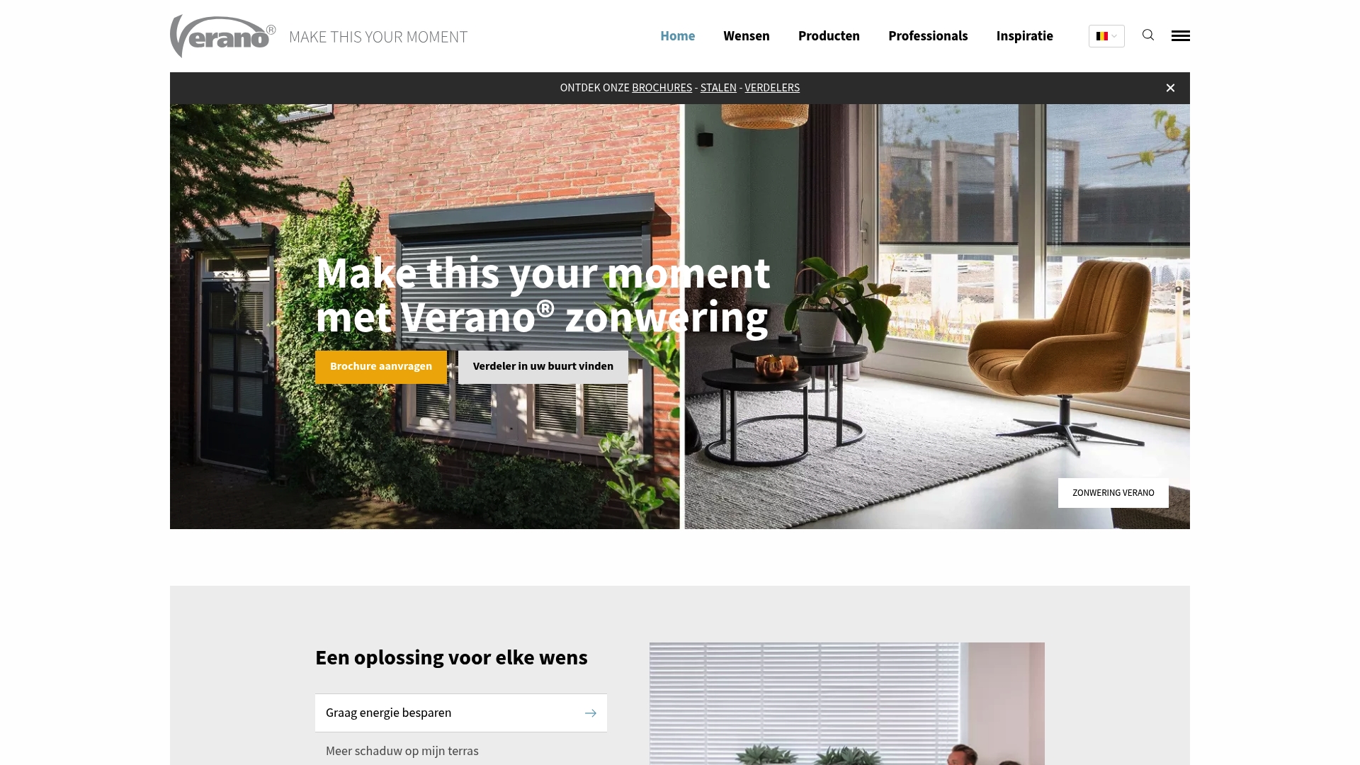 Verano zonwering op maat