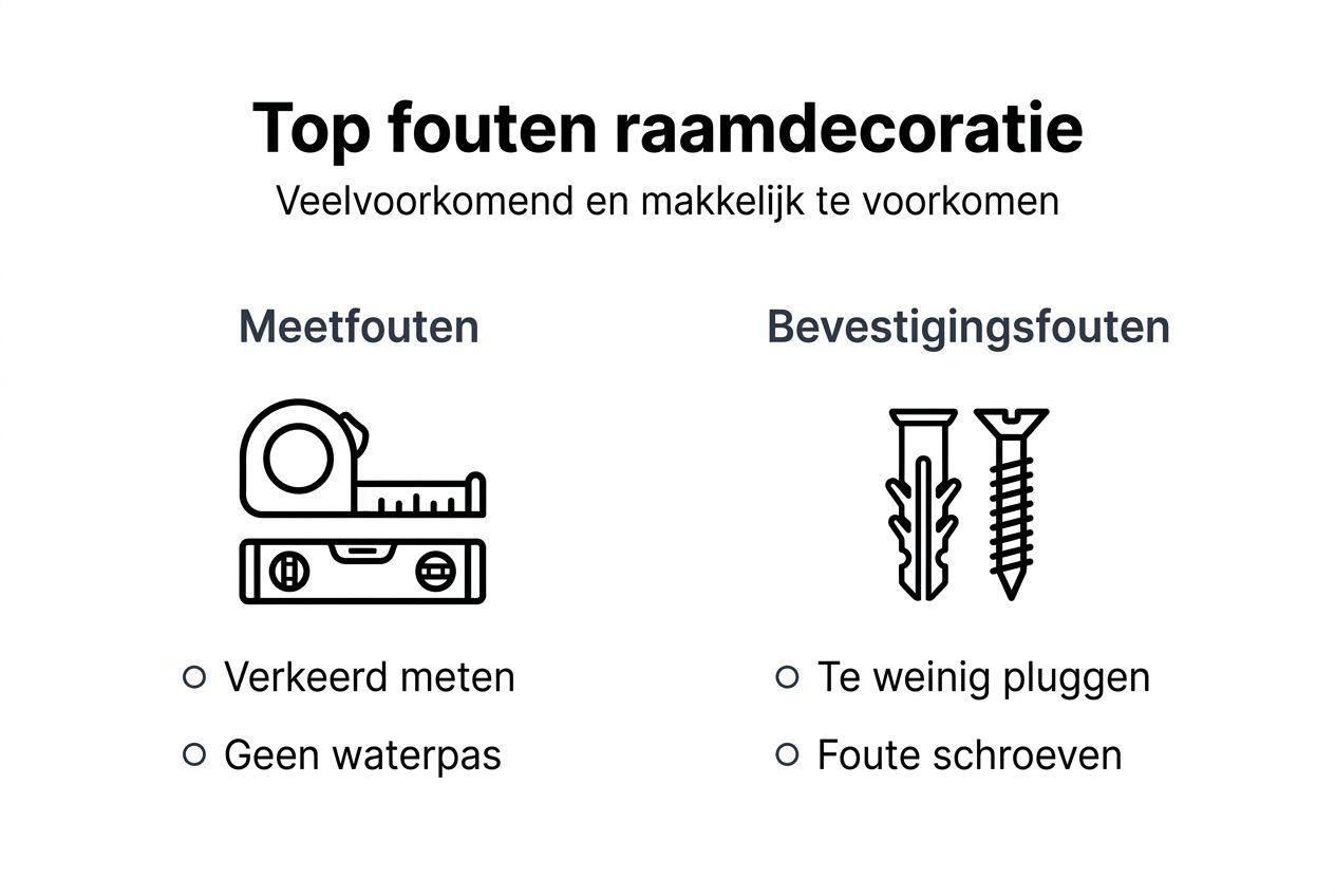 Overzicht van veelvoorkomende installatiefouten