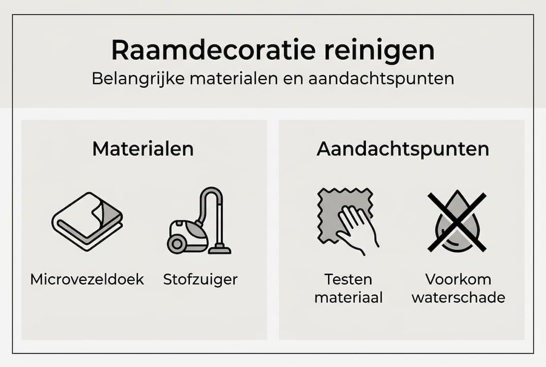 Infographic: materialen voor raamdecoratie en waar je op moet letten