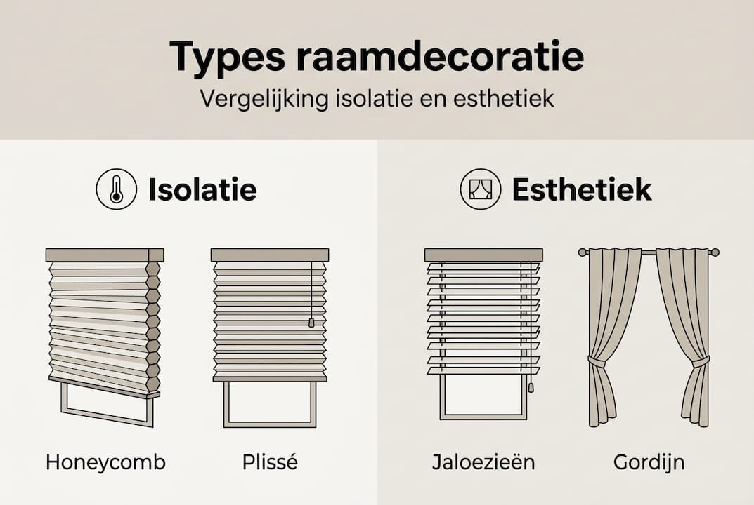 Infographic: een handig overzicht van energiezuinige raamdecoratie