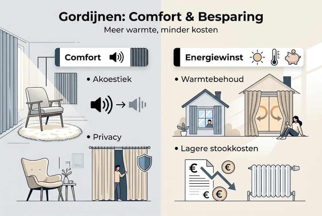 Infographic: Hoe gordijnen zorgen voor extra comfort én besparen op energie
