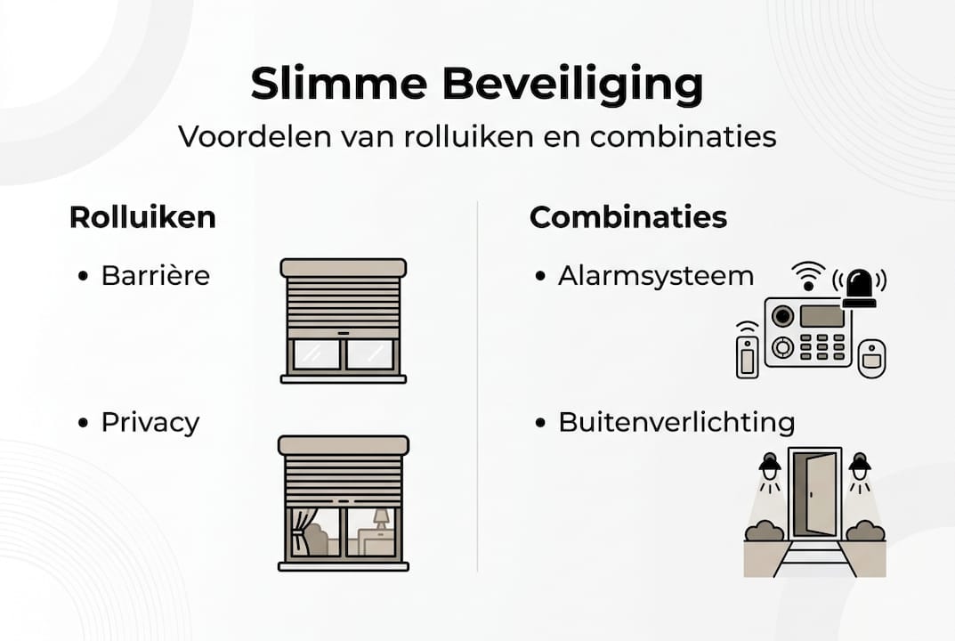 Infographic: de pluspunten van rolluiken en slimme combinaties