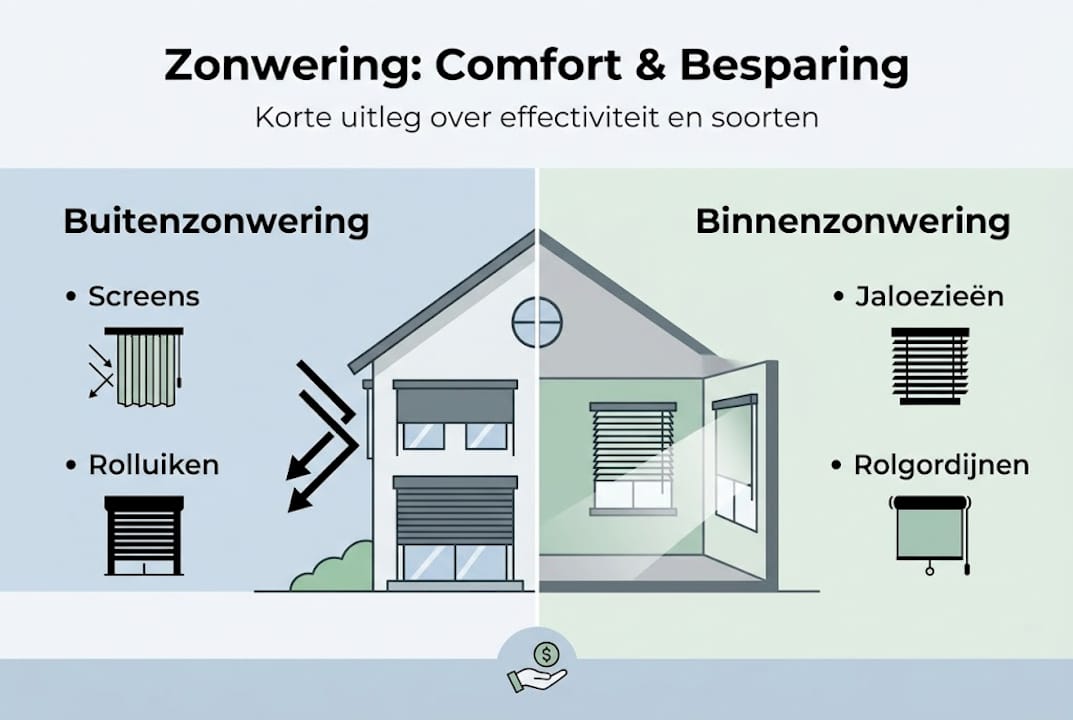 Infographic: zonwering voor meer comfort én lagere energiekosten