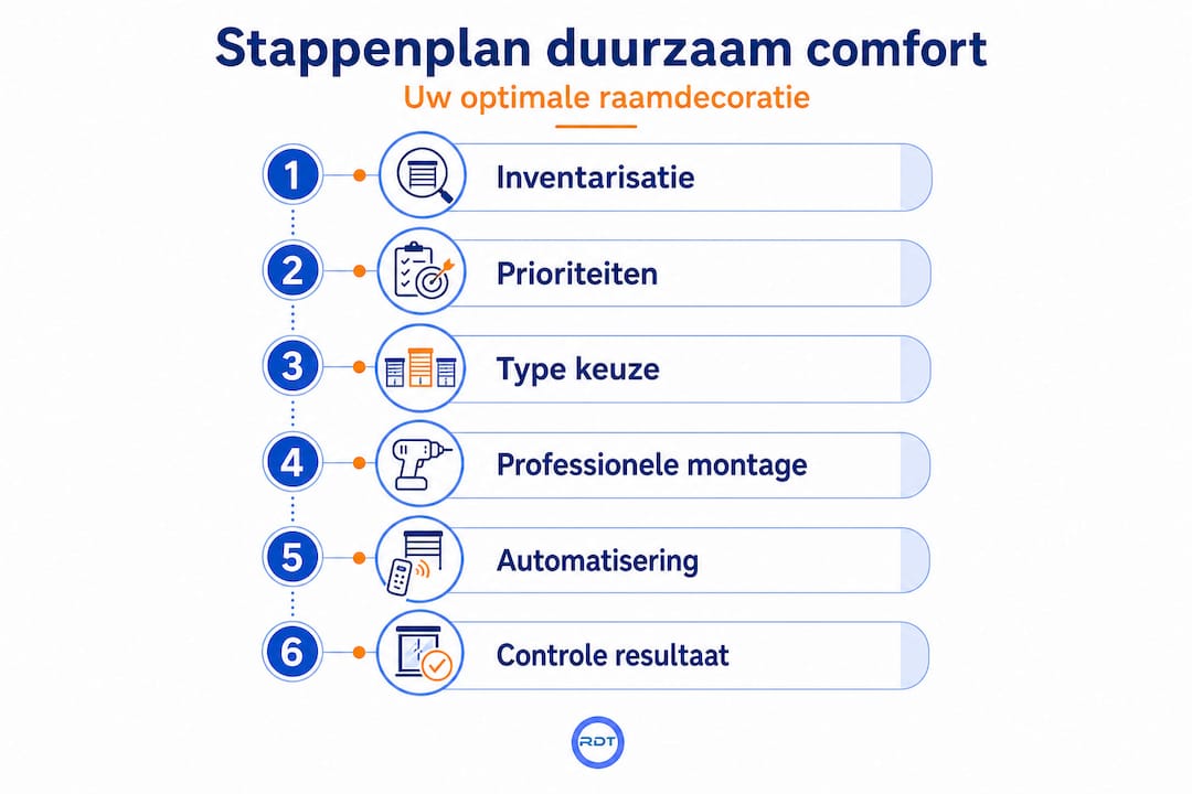 Infographic: zo kies je stap voor stap de meest energiezuinige raamdecoratie