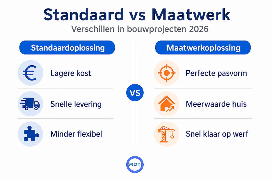 Infographic: standaardoplossing of maatwerk – wat past het beste bij jouw organisatie?
