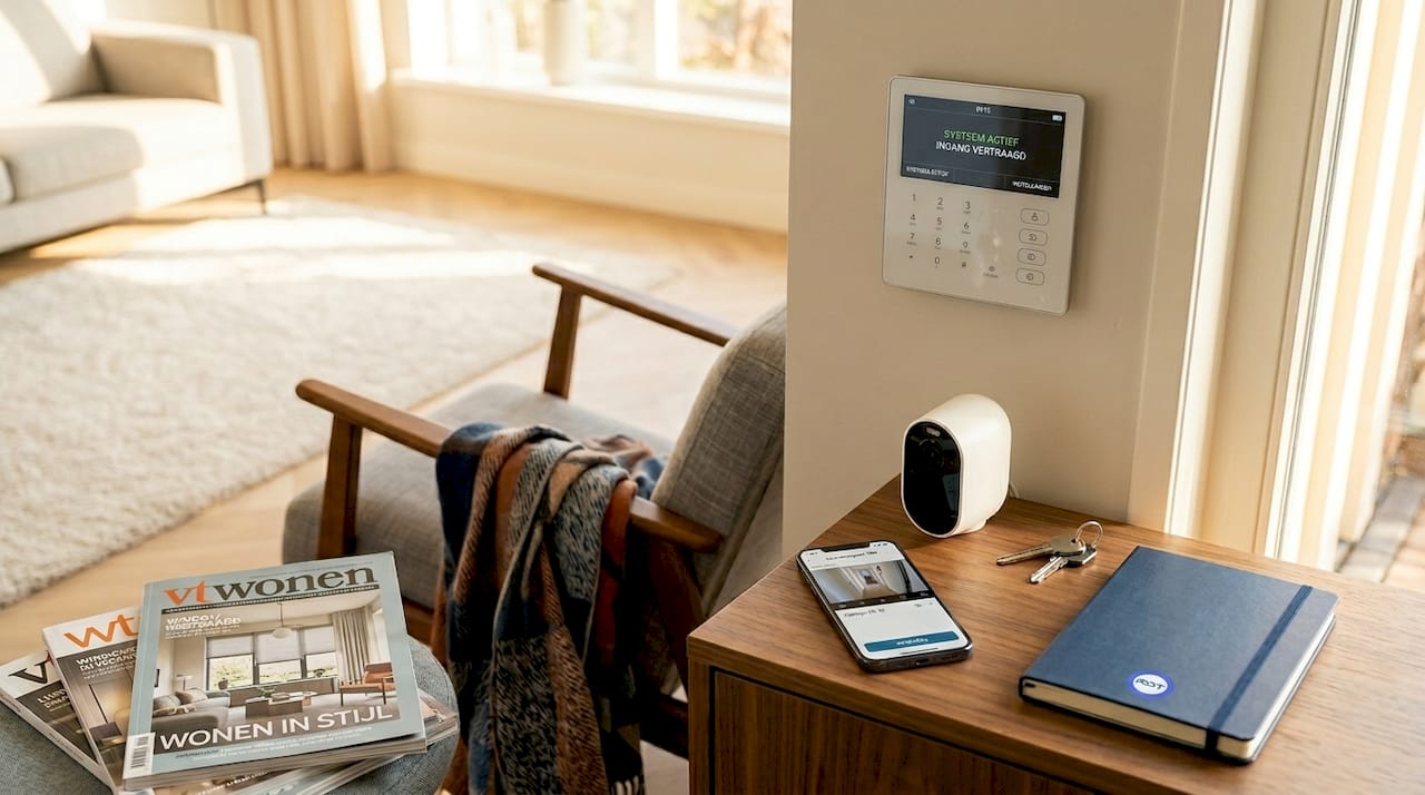 Veiligheidsoplossingen Woning 2026 — elektronisch INCERT-beveiligingspaneel binnen RDT Concept