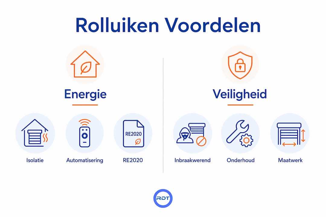 Infographic: voordelen van rolluiken voor energiebesparing en veiligheid volgens een rolluiken specialist