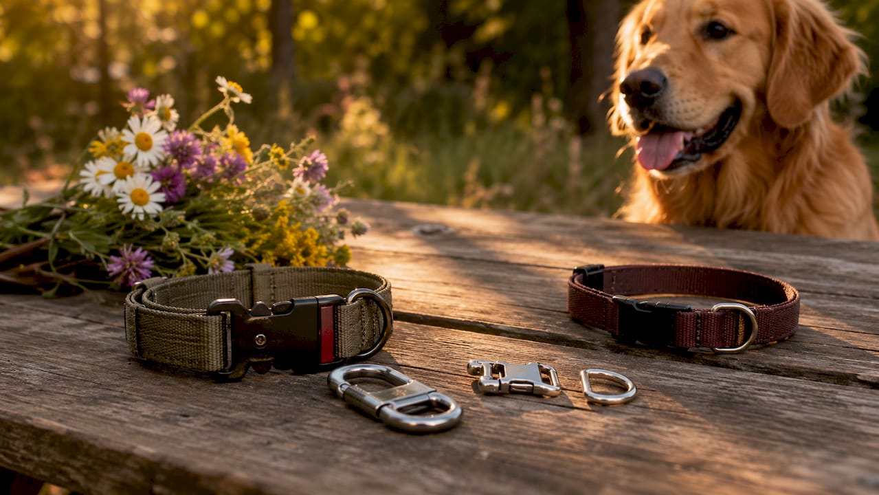High-quality dog collars and hardware comparison