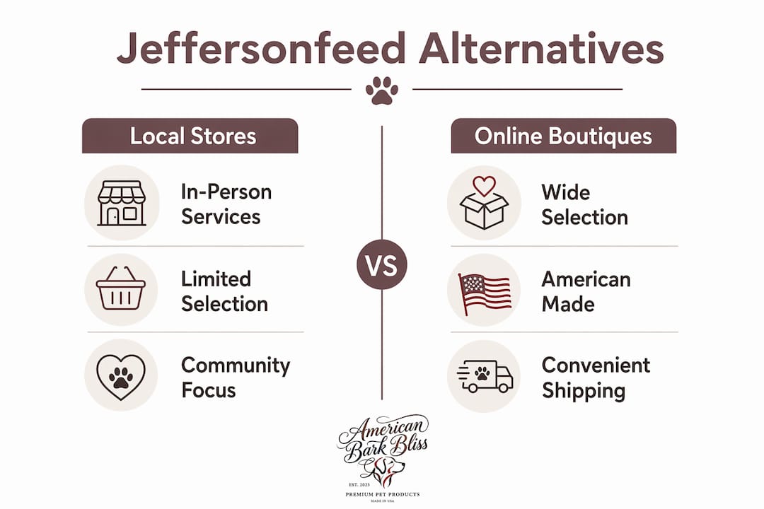 Infographic comparing local stores and online boutiques