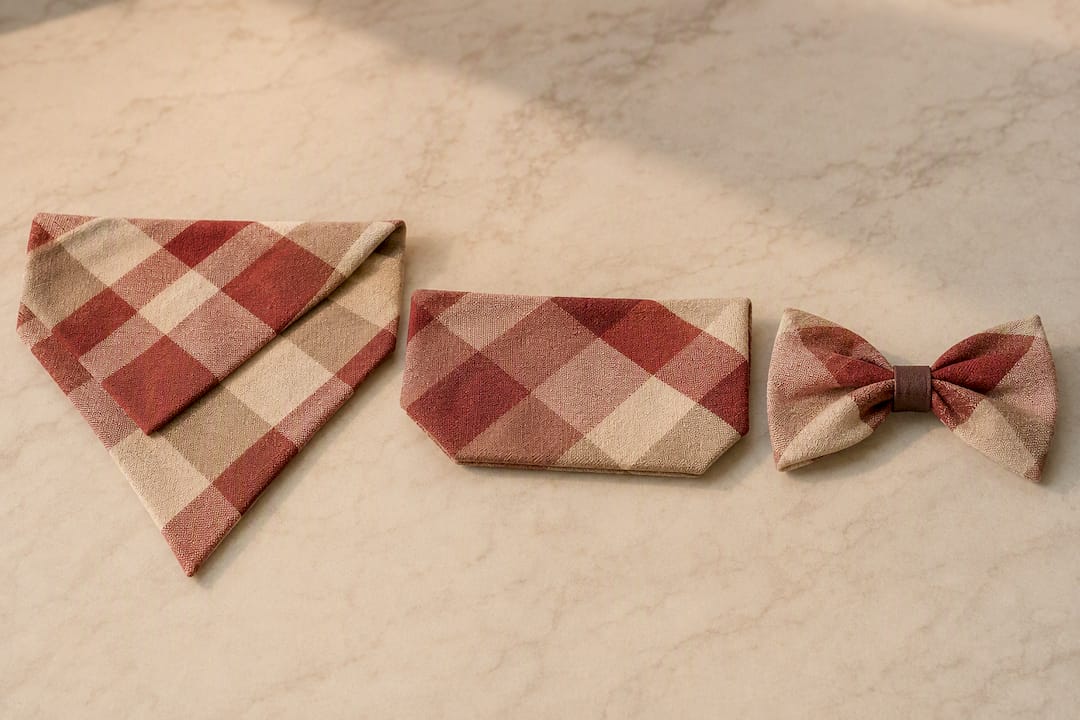 Illustration of three bandana folding styles
