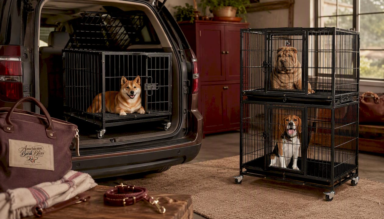 37" Stackable Heavy Duty Dog Crate 371D07