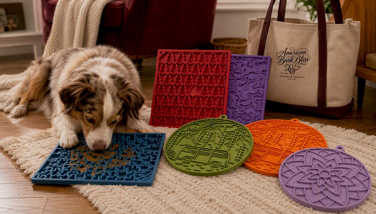 Jigsaw Puzzle eMat - Enrichment Lick Mat for Dogs and Cats | eMat Enrichment Toy for Anxiety Relief | USA Made