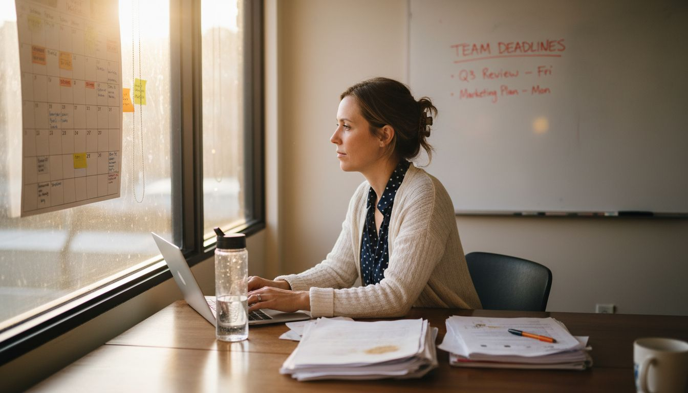 Project manager updating recurring team schedule