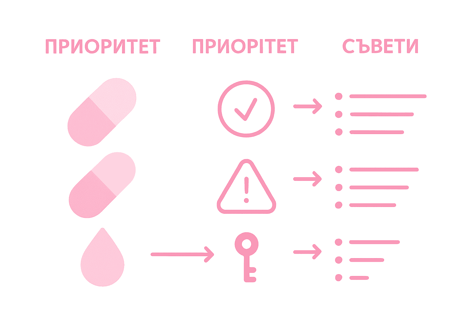 Инфографика: Сравнение на различните видове витамини за жени