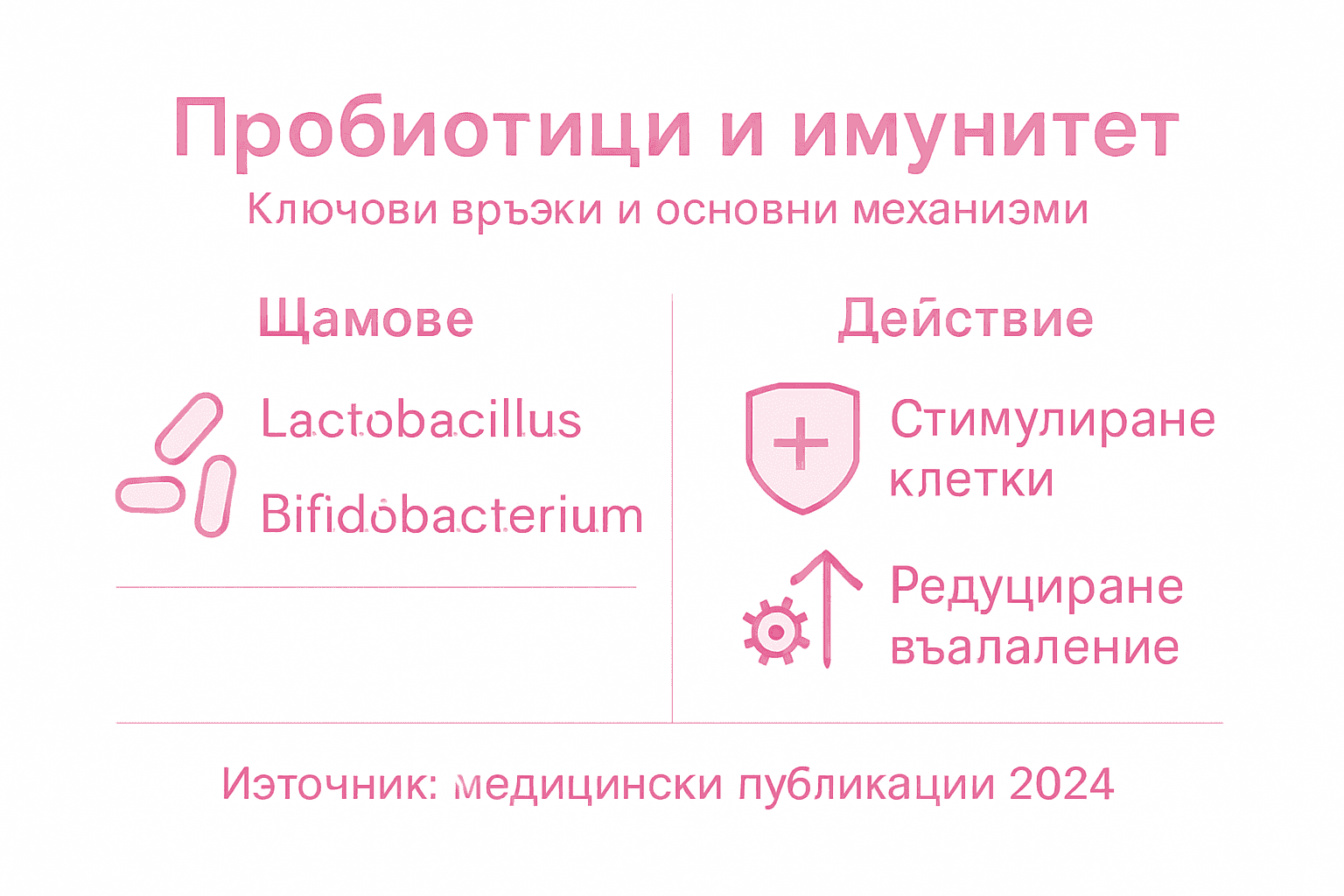 Инфографика: Важни факти за пробиотиците и тяхната роля за имунната система