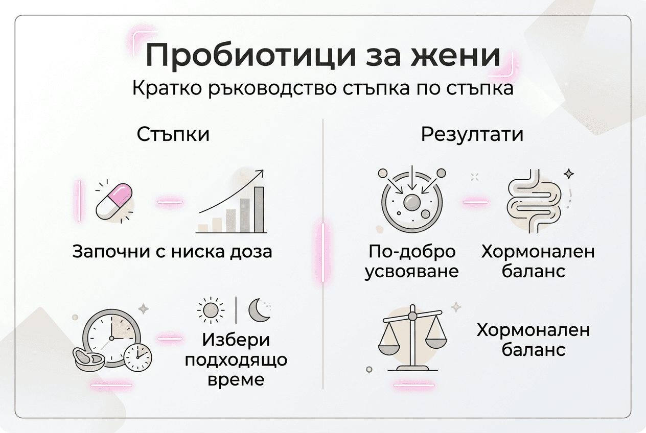 Infografika: Hogyan kell a nőknek lépésről lépésre probiotikumokat szedniük
