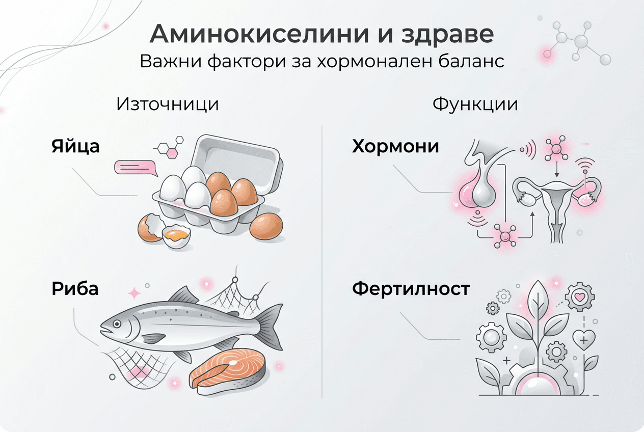 Infografika: Hogyan befolyásolják az aminosavak a reproduktív egészséget
