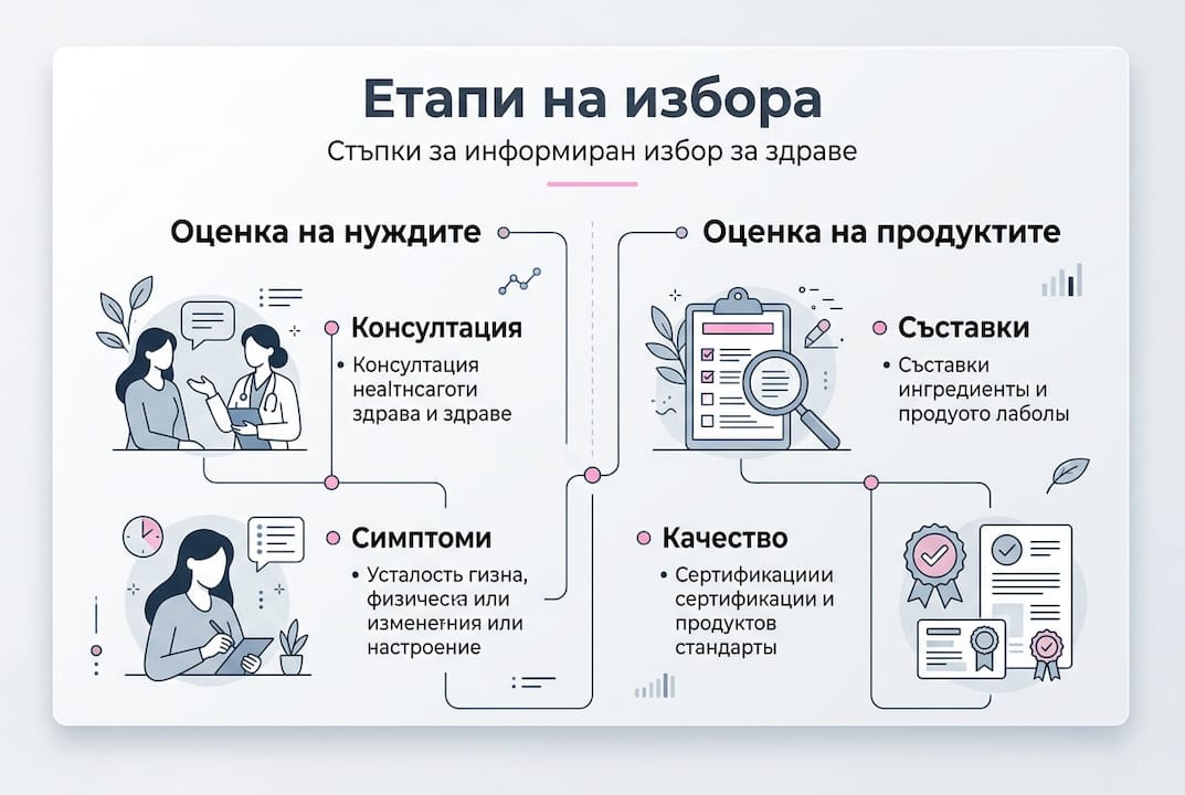 Инфографика: Стъпка по стъпка към избора на здравословни продукти