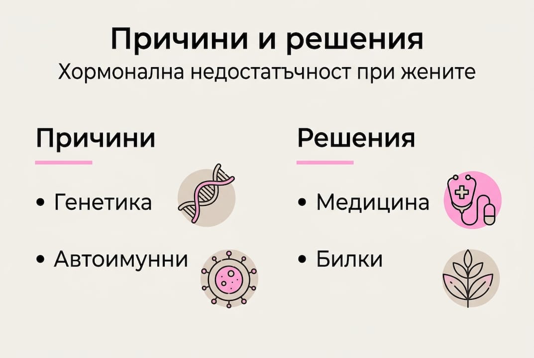 Инфографика: основни причини за хормонален дисбаланс и ефективни начини за справяне с него