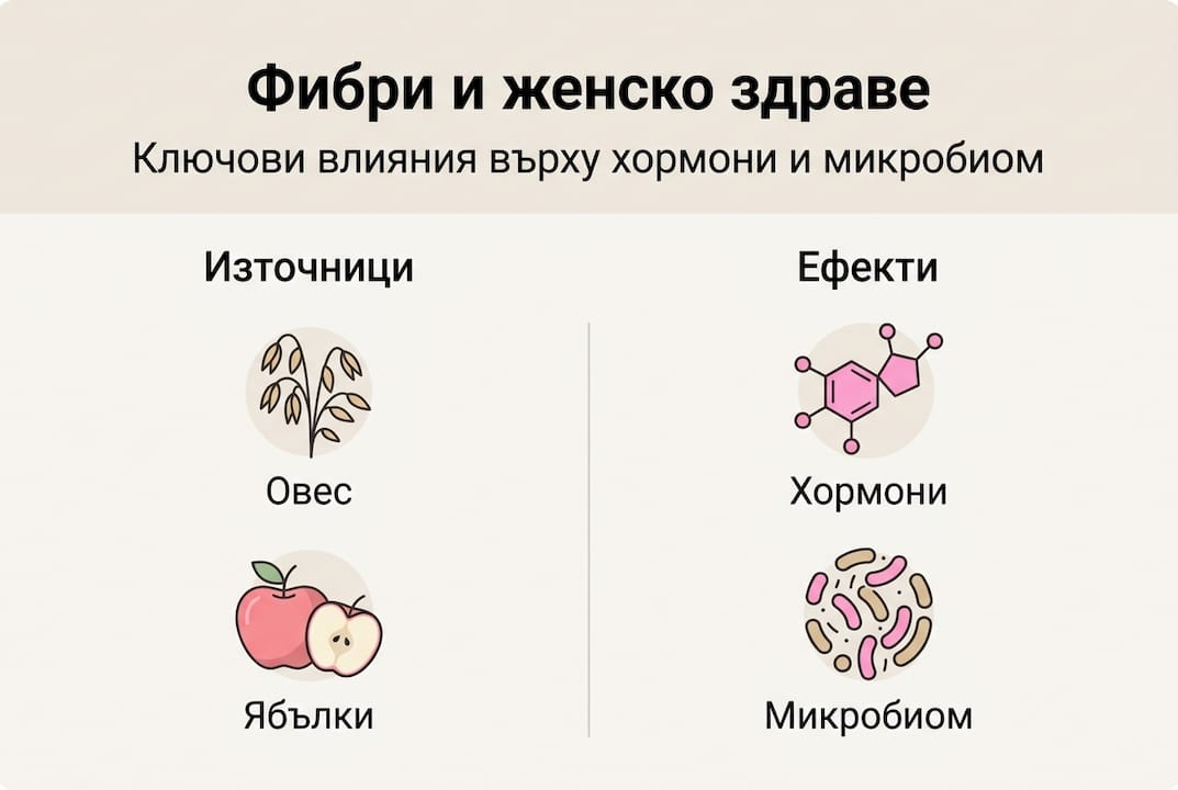 Инфографика: основни източници на фибри и тяхното влияние върху здравето
