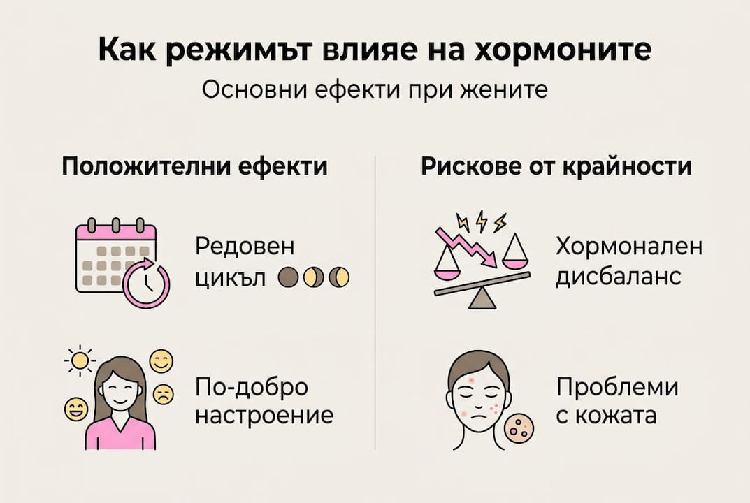 Инфографика: Как храненето влияе на хормоналния баланс