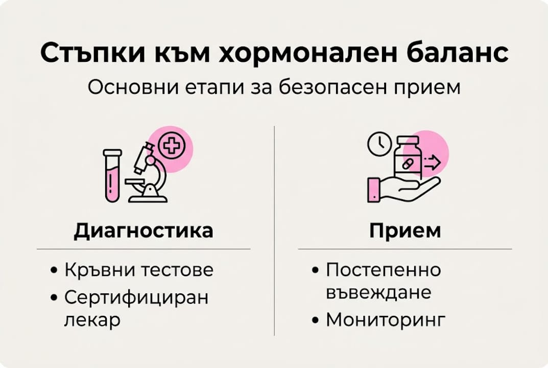 Инфографика: Най-важните стъпки за постигане на хормонален баланс